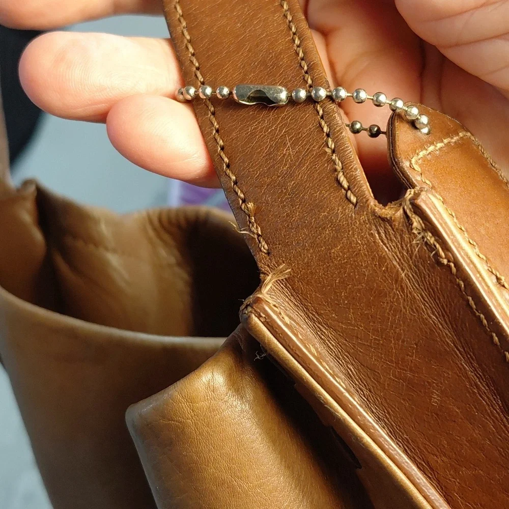 VINTAGE COACH LAST ONE BRAIDED FEEDSACK HOBO BAG - Picture 7 of 17